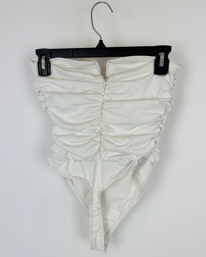 12th Tribe White Bodysuit - Small