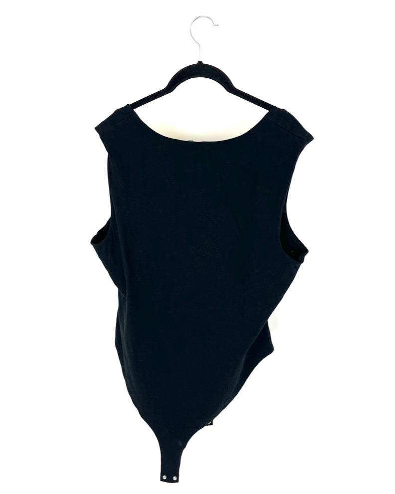 Forever 21 Black Square Neck Bodysuit - Size 3X