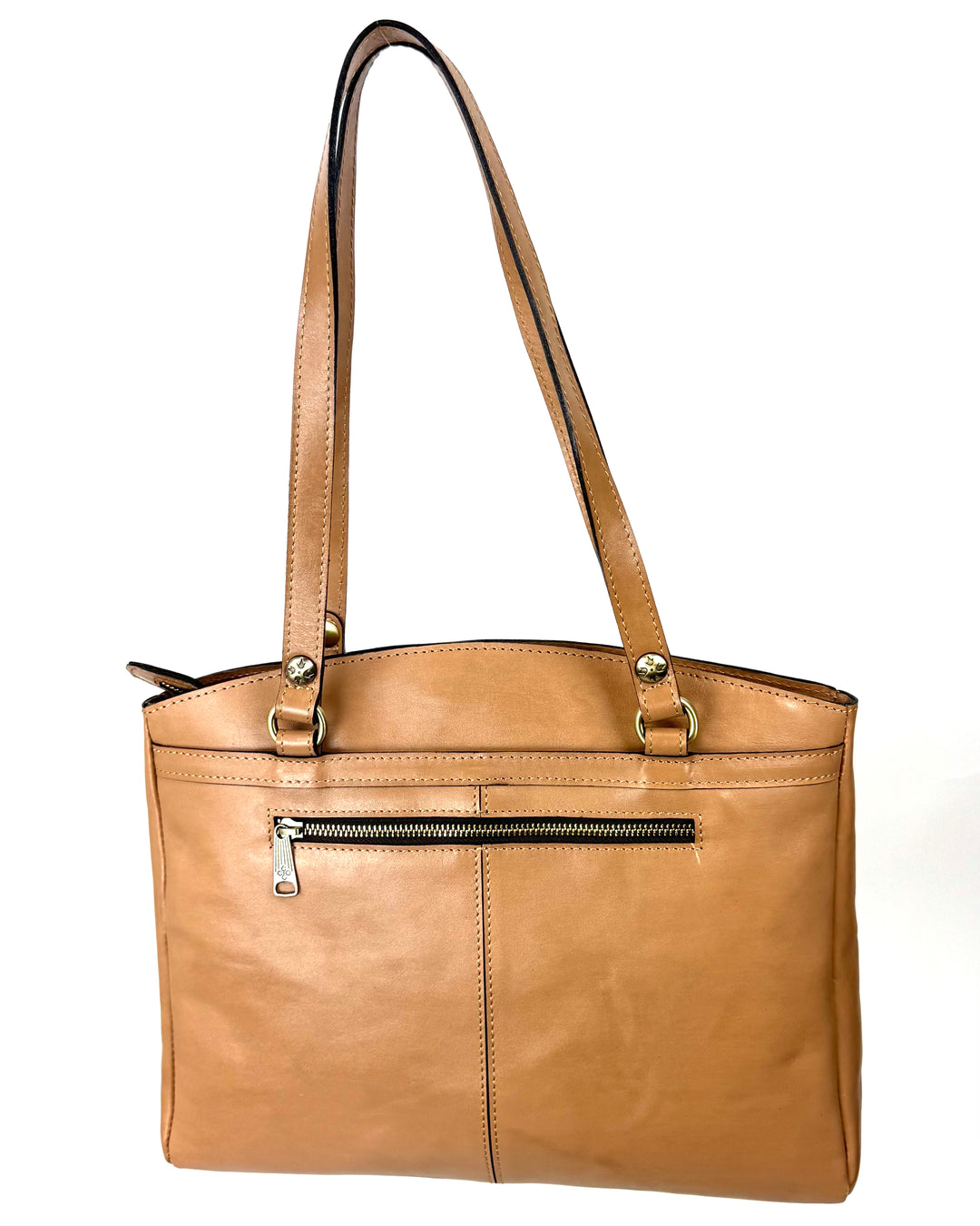 Brown Leather Shell Bag