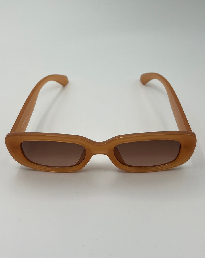 Andwood Peach Rectangle Sunglasses