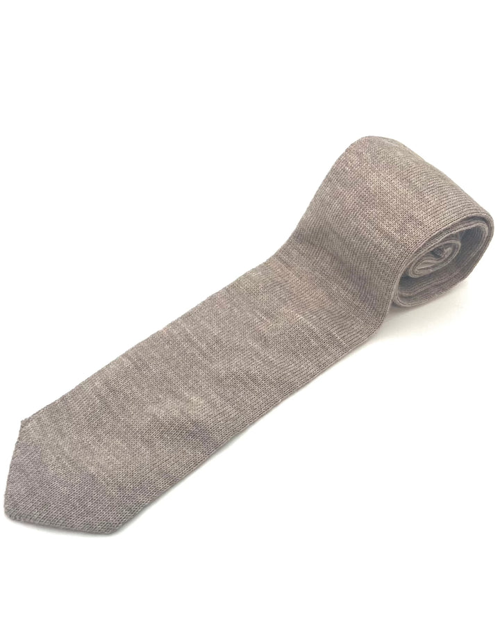 MENS Light Brown Knit Tie