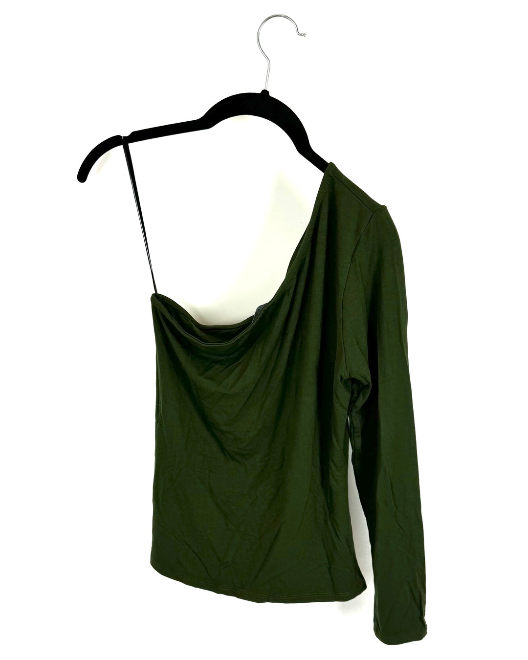 Lulus Green Off The Shoulder Top - Size 6/8