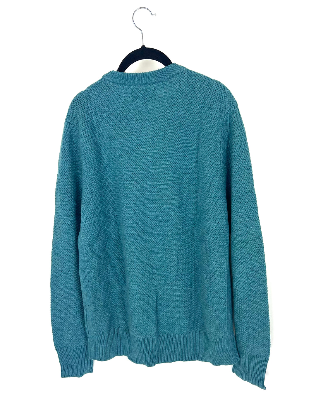 MENS Aquamarine Crew Neck Sweater - Large