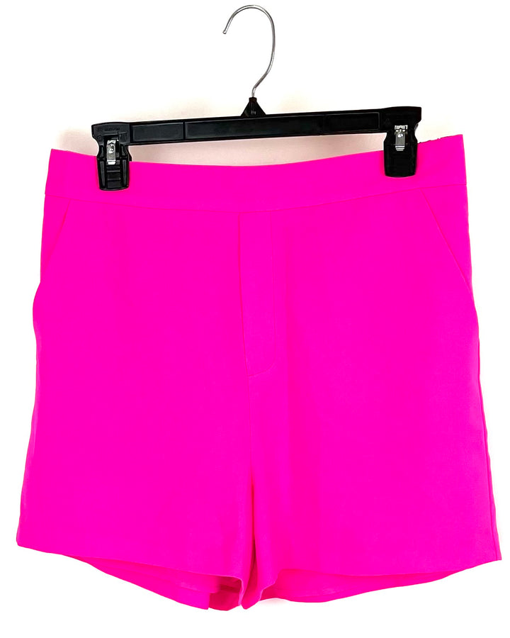 Skies Are Blue Neon Pink Shorts - Size 8/10