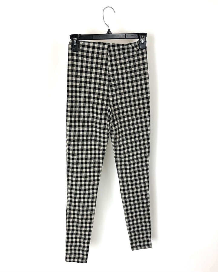 Zara Stretchy Plaid Leggings- Size 24