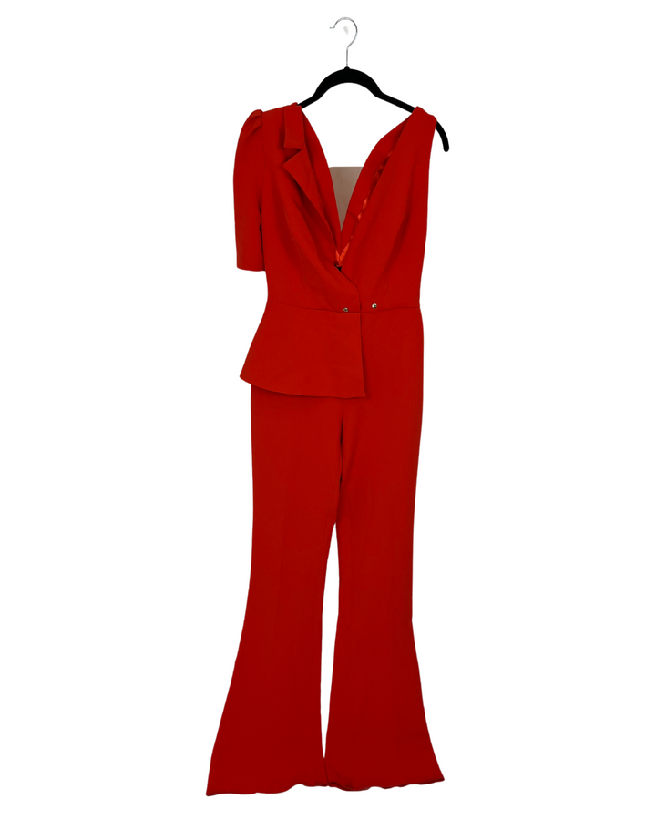 Elisabetta Franchi Orange Jumpsuit - Size 4-6