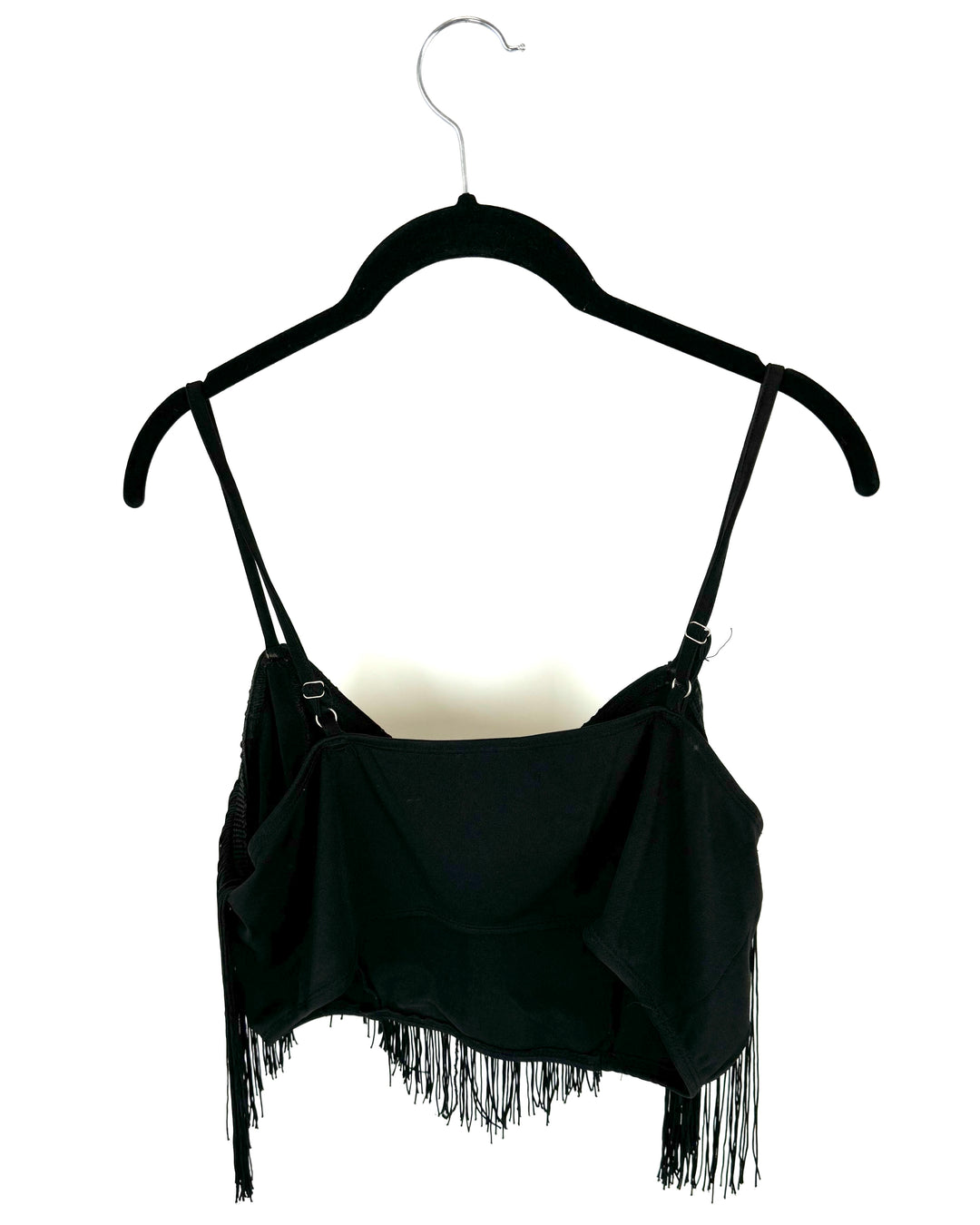 Pretty Little Things Fringe Crop Top - Size 10