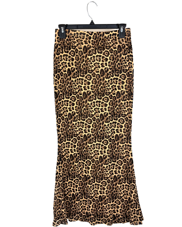 Cider Leopard Print Long Skirt - Medium