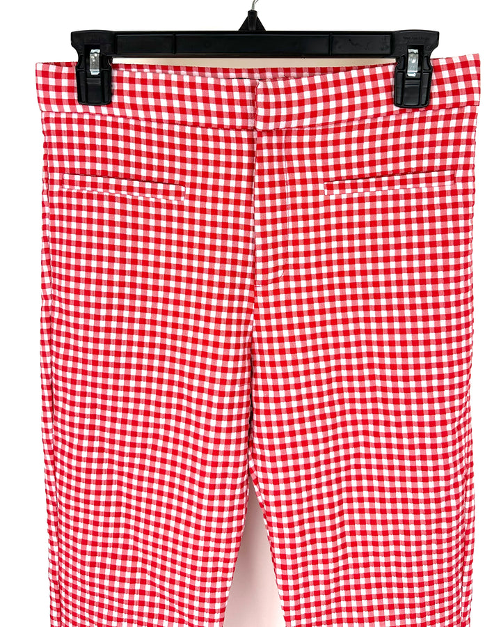 Zara Red Gingham Pants - Size 4/6