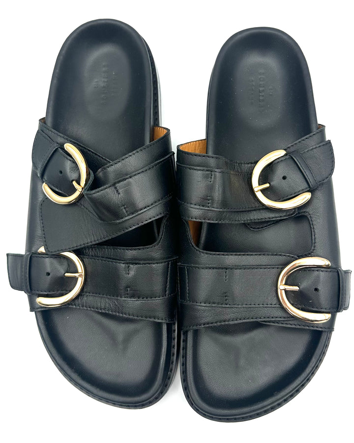 Souliers x Sezane Black Sandals - Size 9