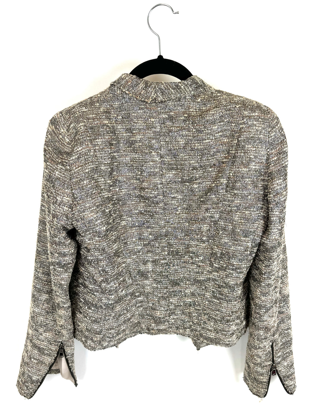 Zara Tweed Cropped Jacket - Medium