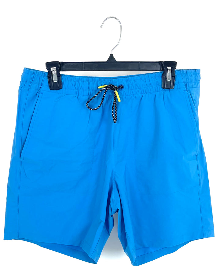 MENS Cerulean Blue Swim Shorts - Medium