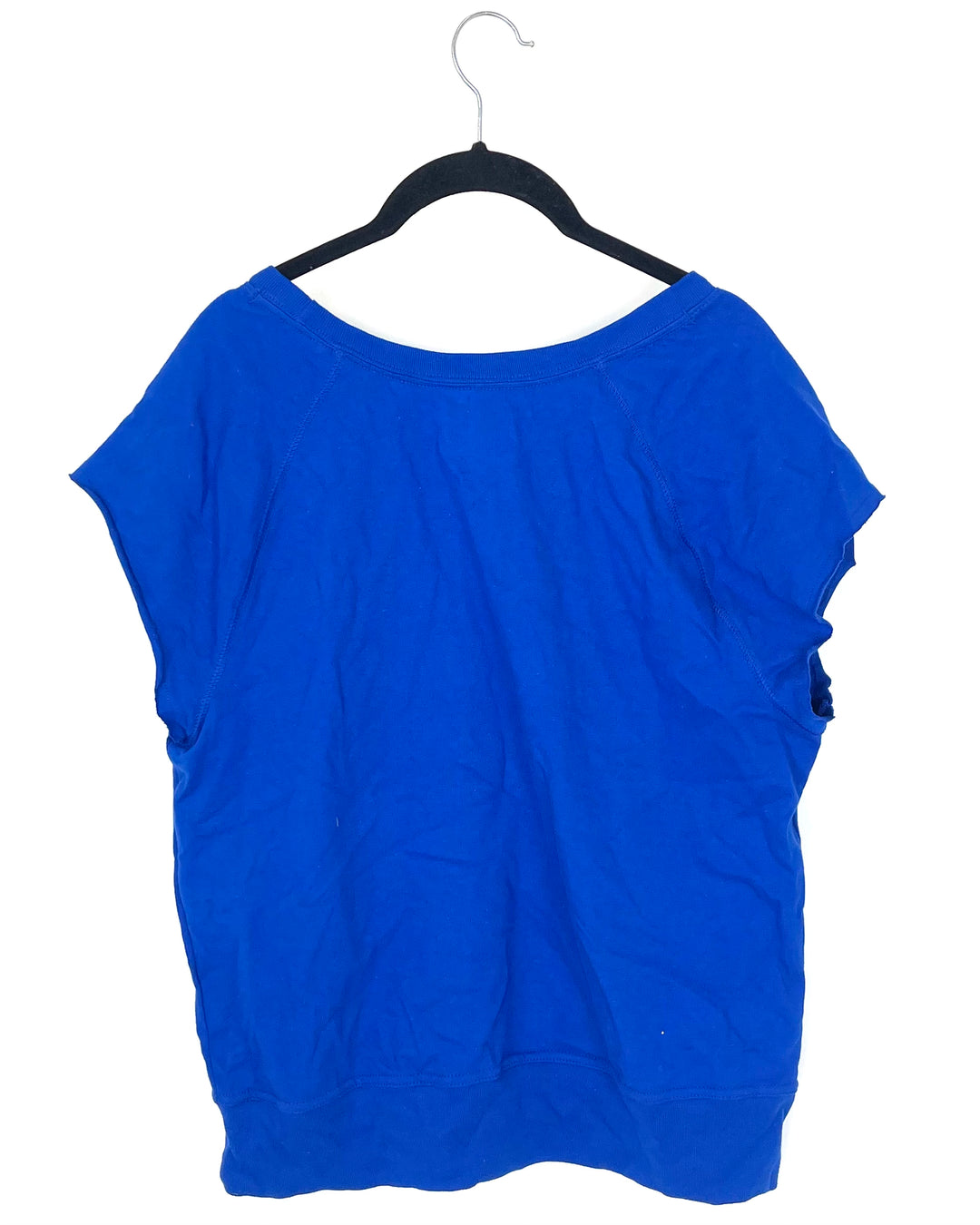 Royal Blue Cap Sleeve T-Shirt - Medium