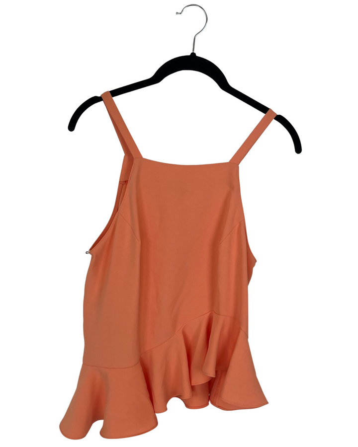 Light Orange Tank Top Blouse - Small