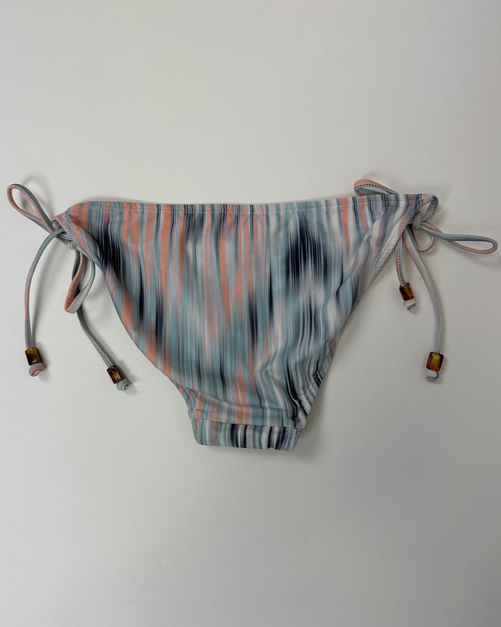 Peach and Blue Blended Abstract Swim Bottom - Medium