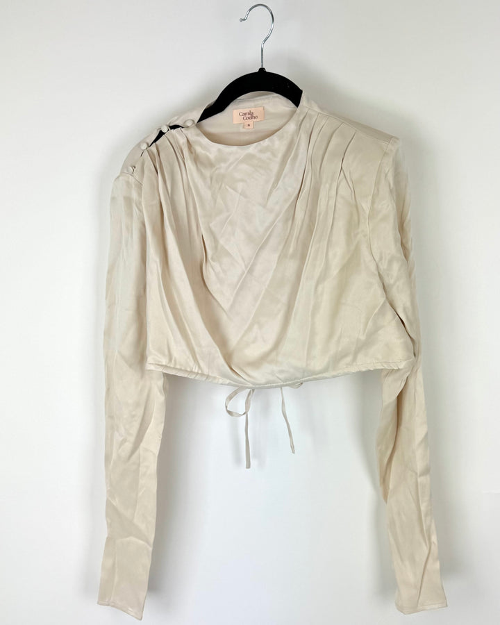 Camila Coelho Cream Top - Small