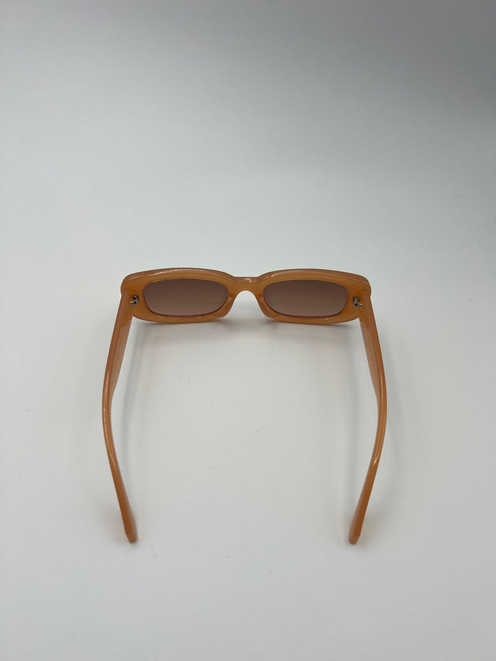 Andwood Peach Rectangle Sunglasses