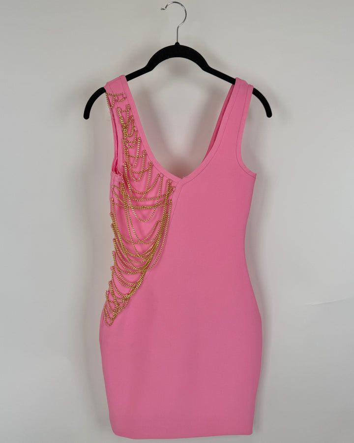 Sydney Inc Bright Pink Dress - Small