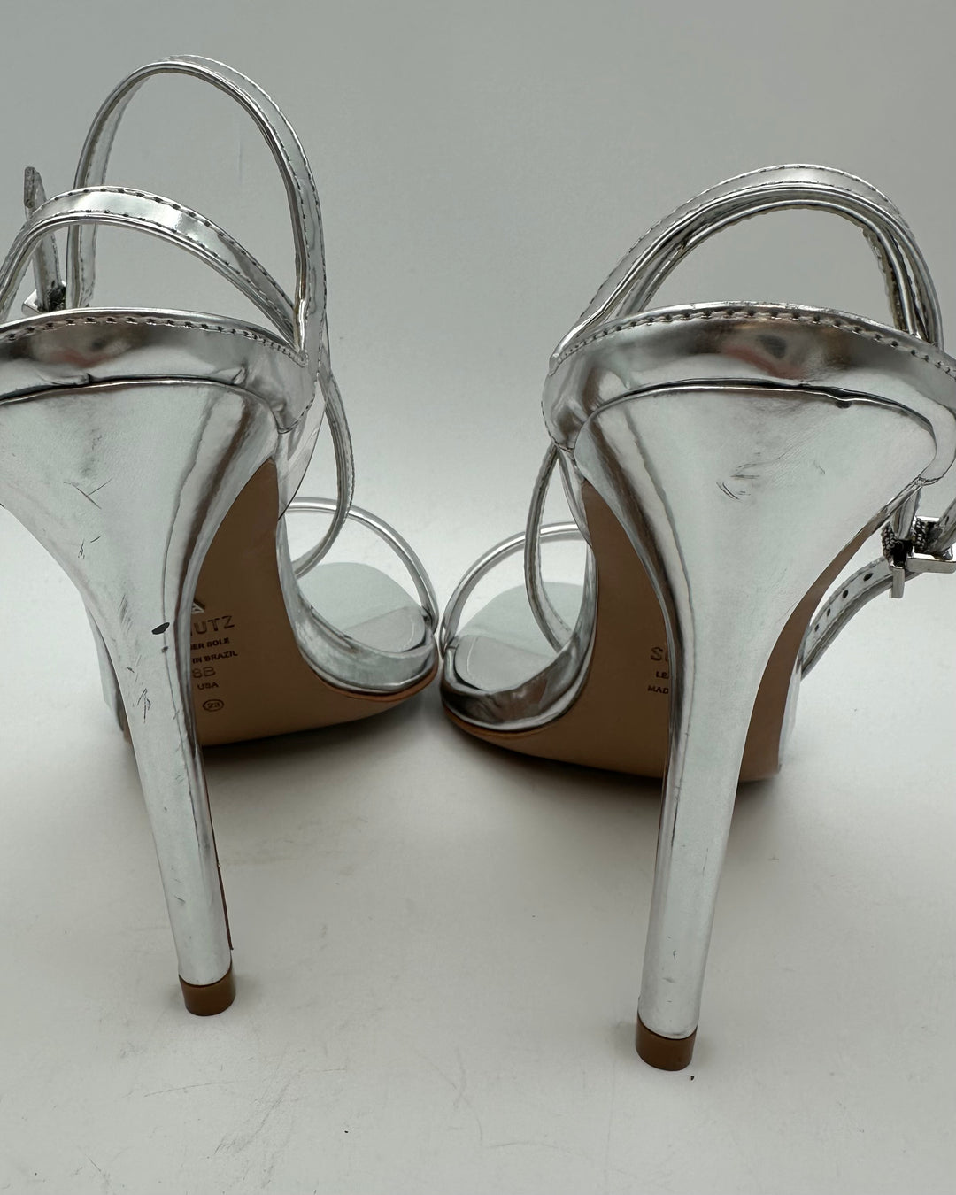 Schutz Silver Heels - Size 8