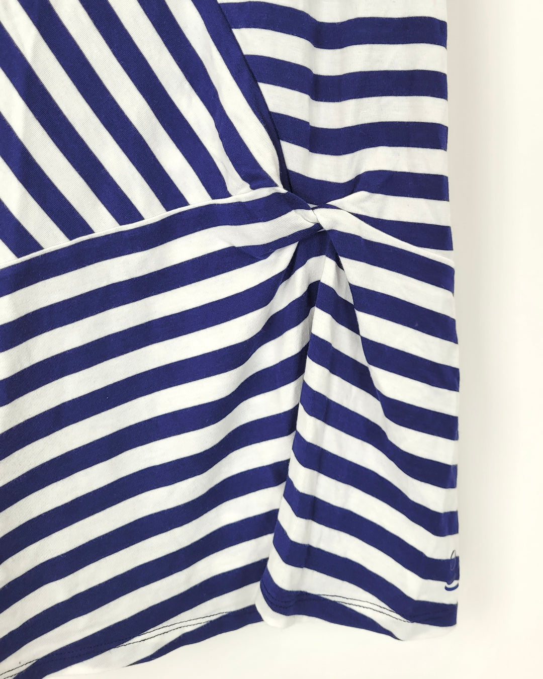 Navy and White Striped Knot Top - Size 4/6