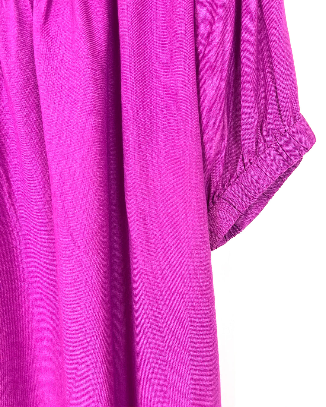 Magenta Smocked Blouse - Size 0/2 and 12/14