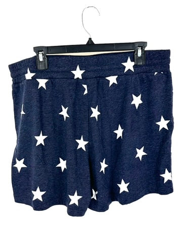 Navy and White Star Shorts - Large