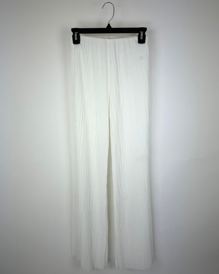 Storets White Ribbed Pants - Size 0/2