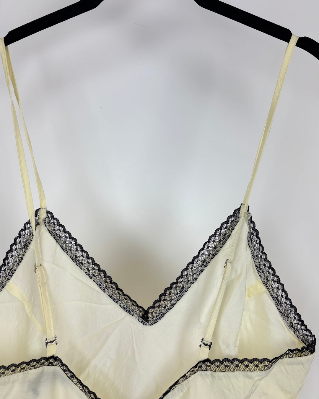 Rollas Cream Sheer Slip Dress - Medium