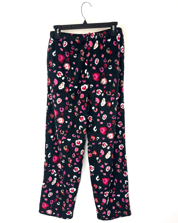 Pink And Black Fleece Set - Size 4/6 and 6/8