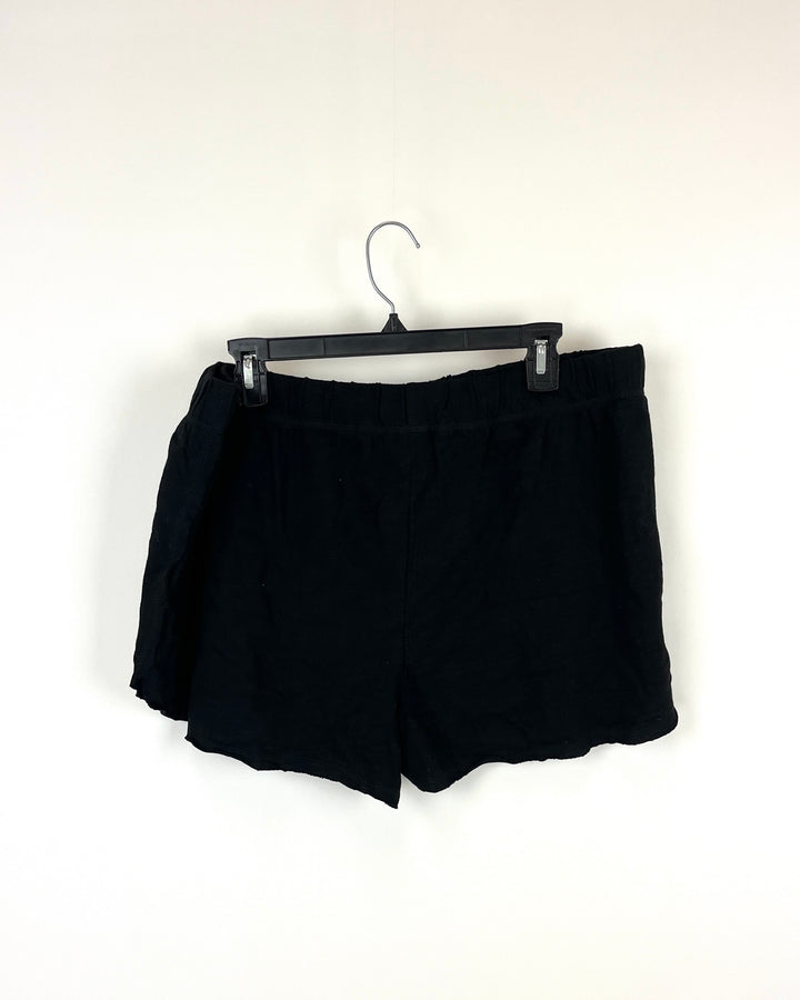 VS Pink Black Lounge Shorts - XXL