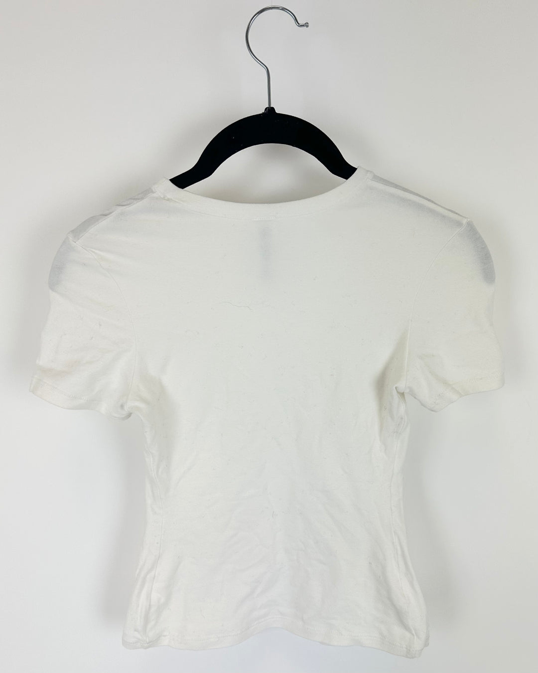 Kasics White Short Sleeve Top - Extra Small