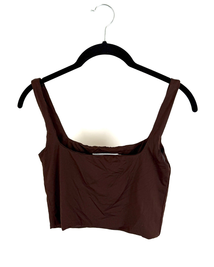 Meshki Brown Crop Top - Small