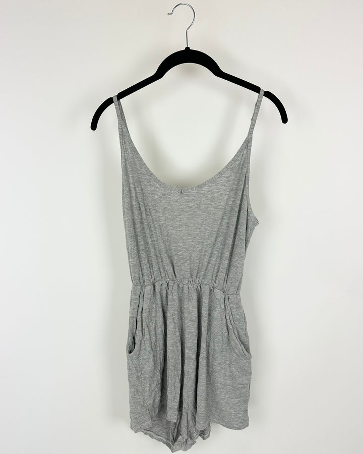 Grey Lounge Romper - Small