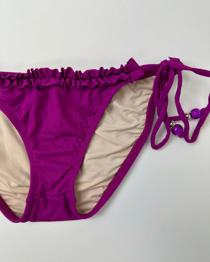 Magenta Ruffle Swim Bottoms - Extra Small