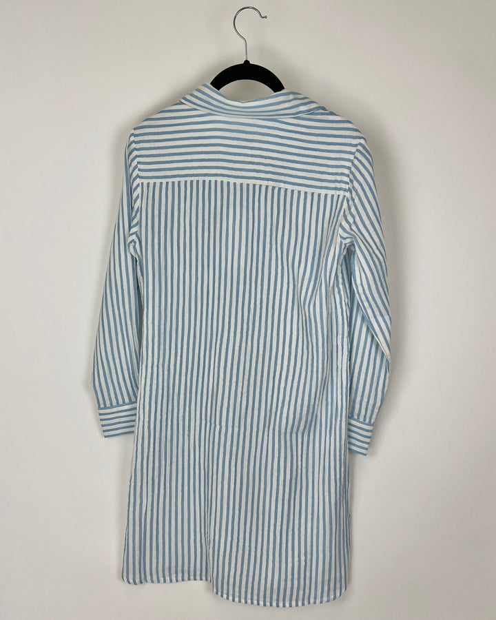 Blue And White Striped Dress - Size 0/2, 12/14 and 16