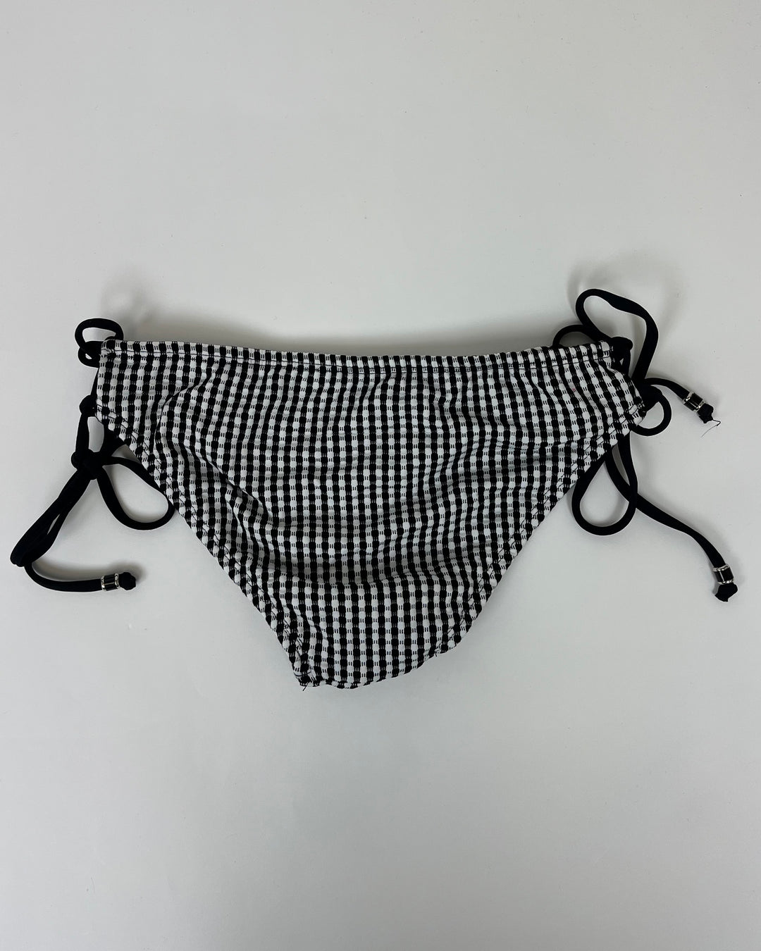 Black and White Checkered Swim Bottom - Small