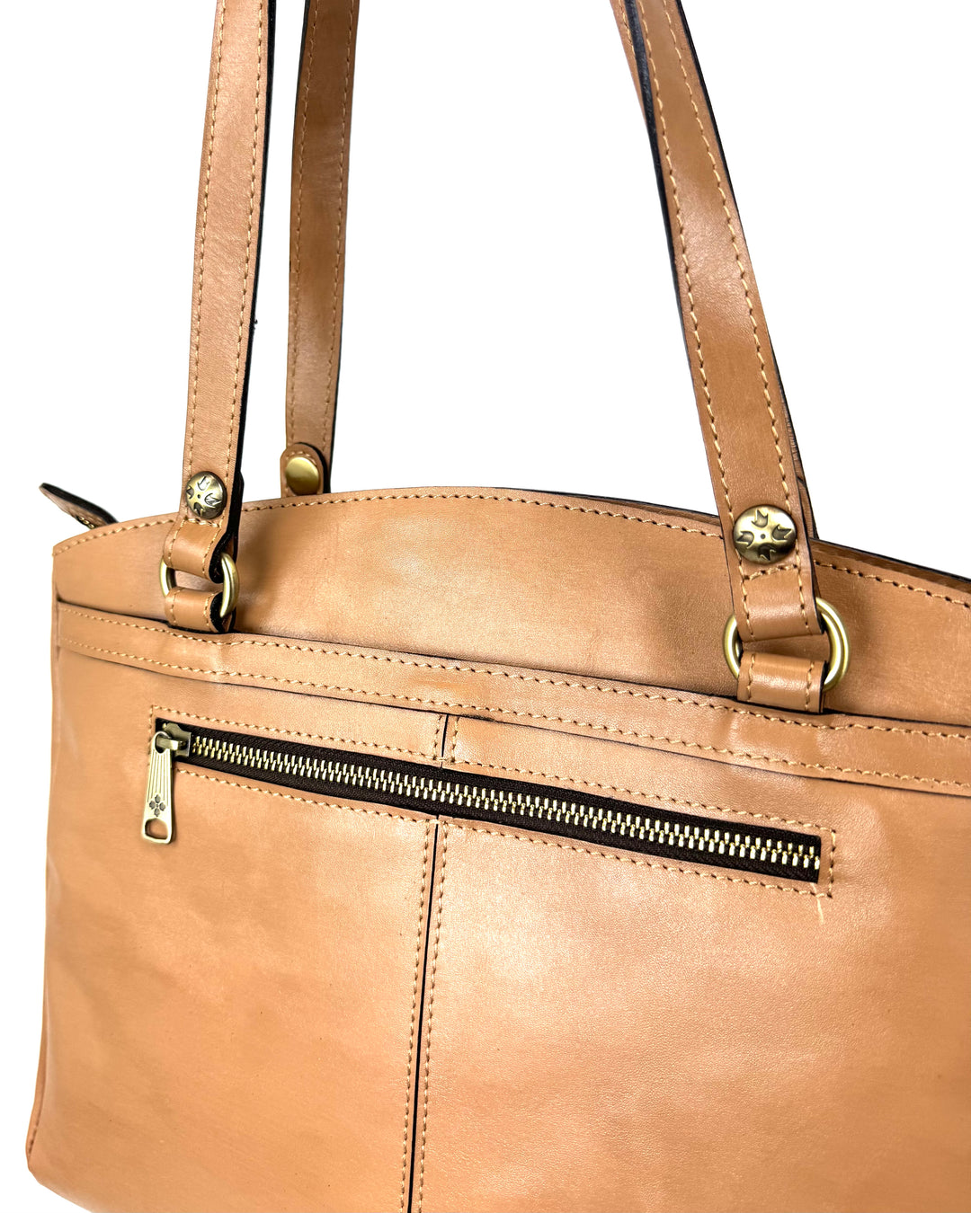 Brown Leather Shell Bag