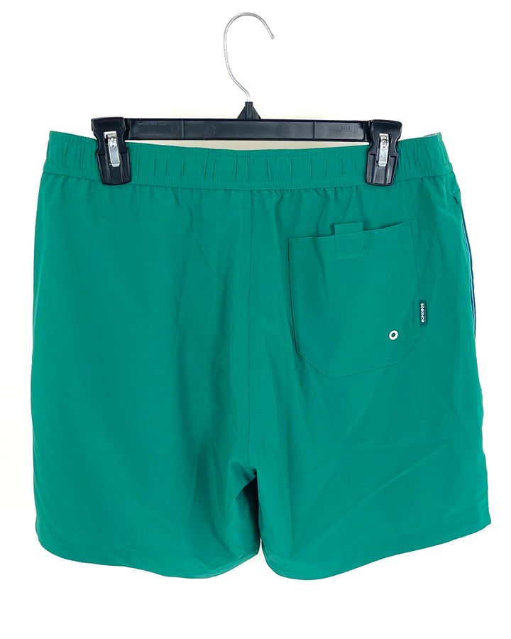 MENS Green Swim Shorts - Medium