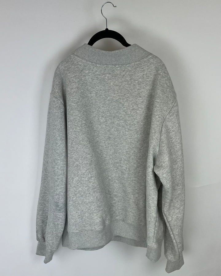 Gray and Red Sweatshirt - Large / Extra Large