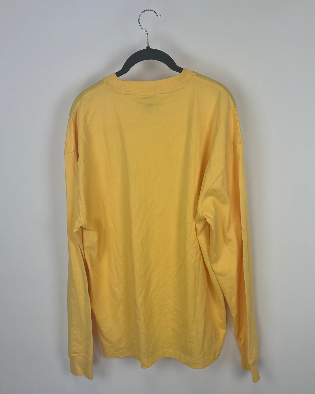 MENS Bright Yellow Long Sleeve Shirt With Front Pocket