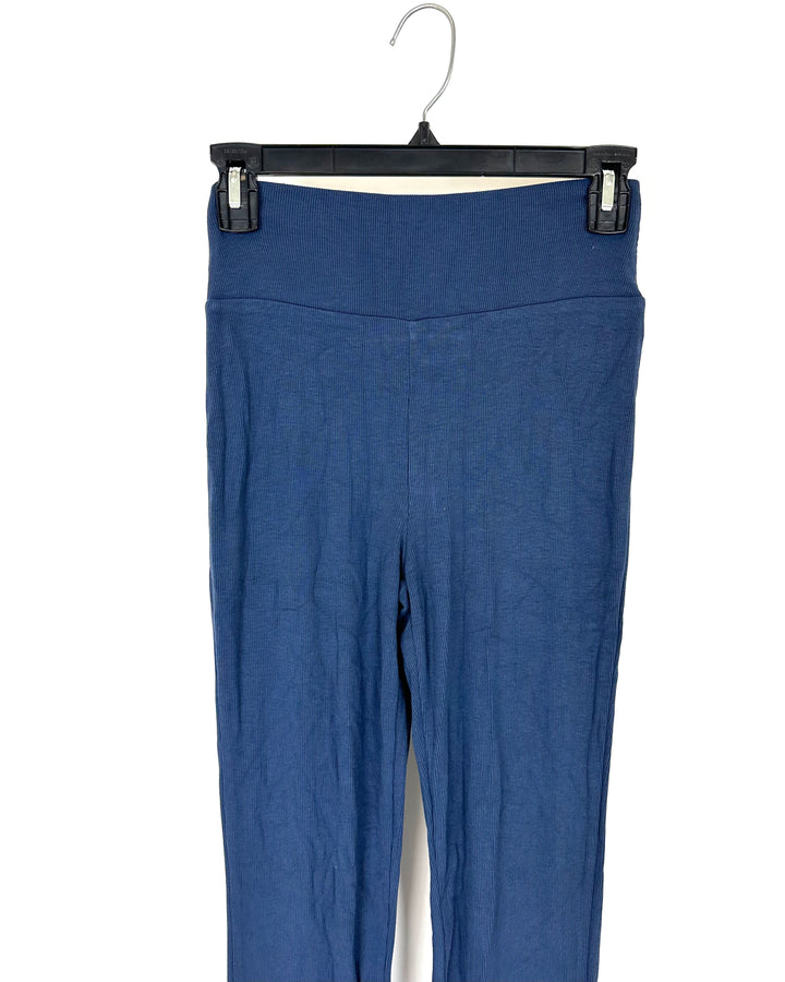 The Foxy Kind Navy Ribbed Lounge Pants - Size 4/6