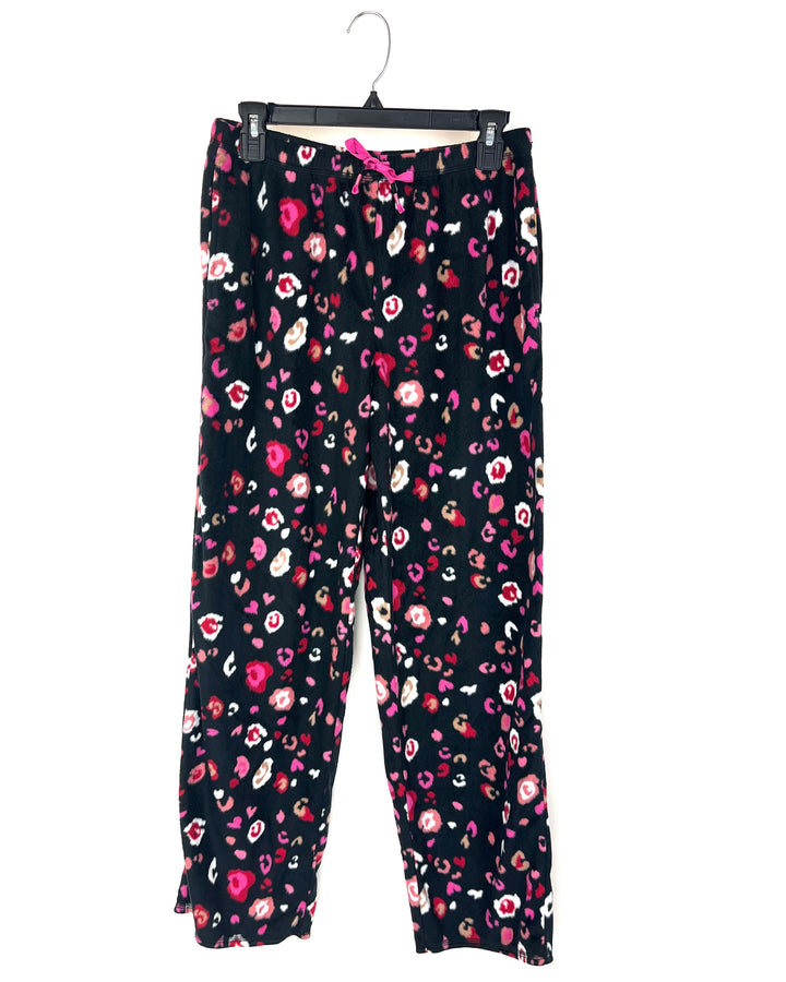 Pink And Black Fleece Set - Size 4/6 and 6/8