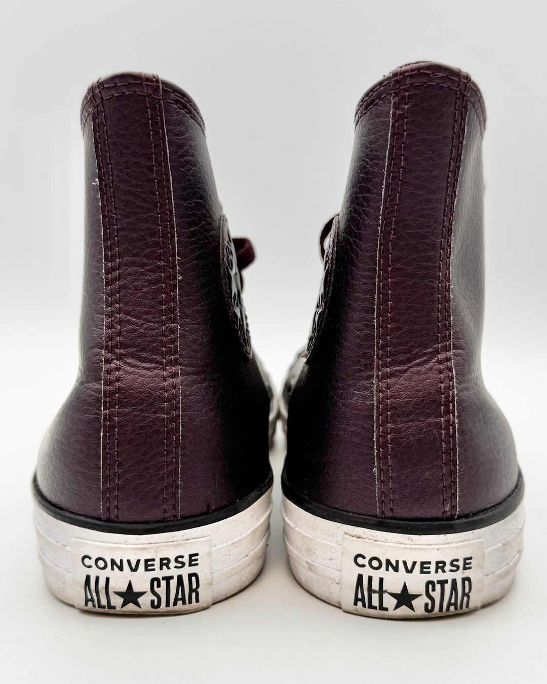 Converse Dark Purple High Top Sneakers - Size 10.5