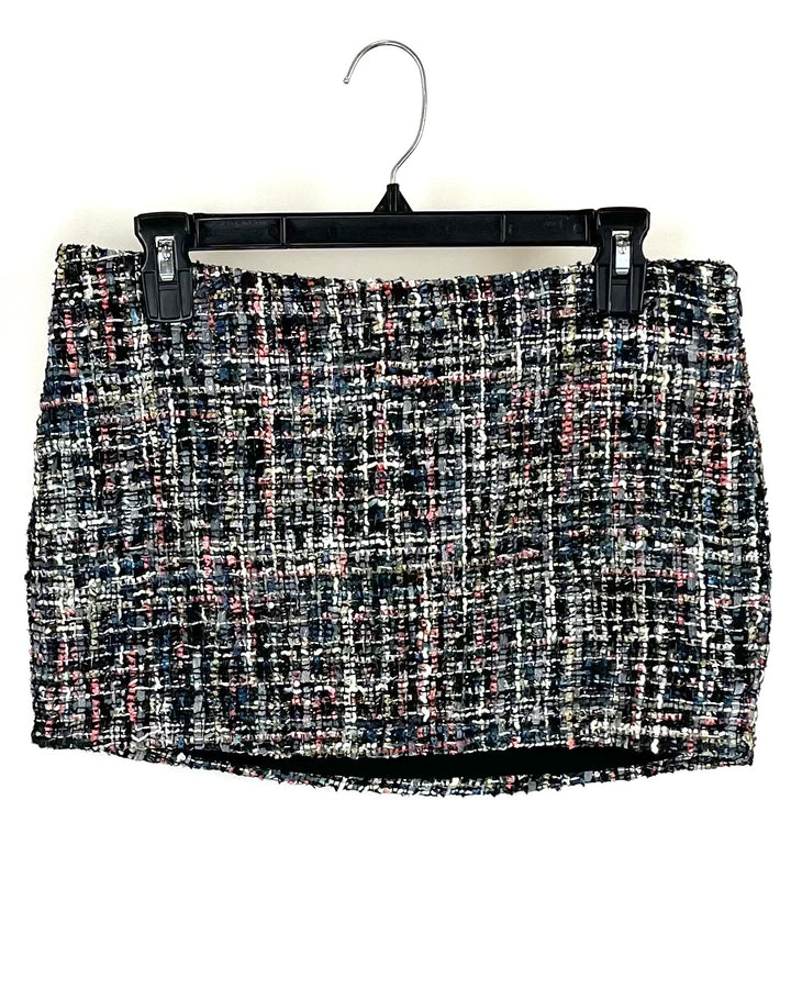 More To Come Tweed Mini Skirt - Small