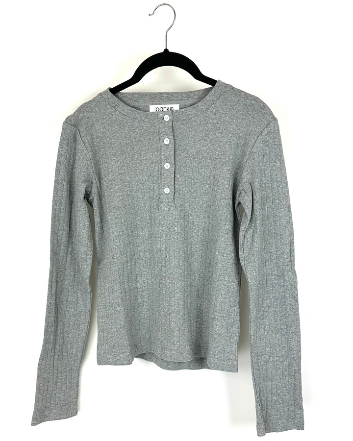 Gray Long Sleeve Top - Extra Small and Large