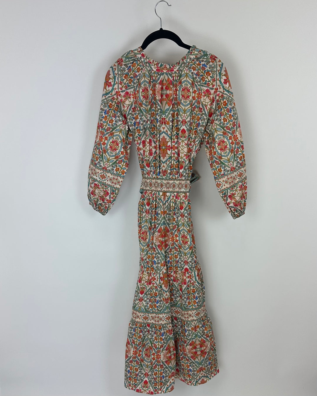 Multicolored Mosaic Floral Pattern Dress - Size 4/6