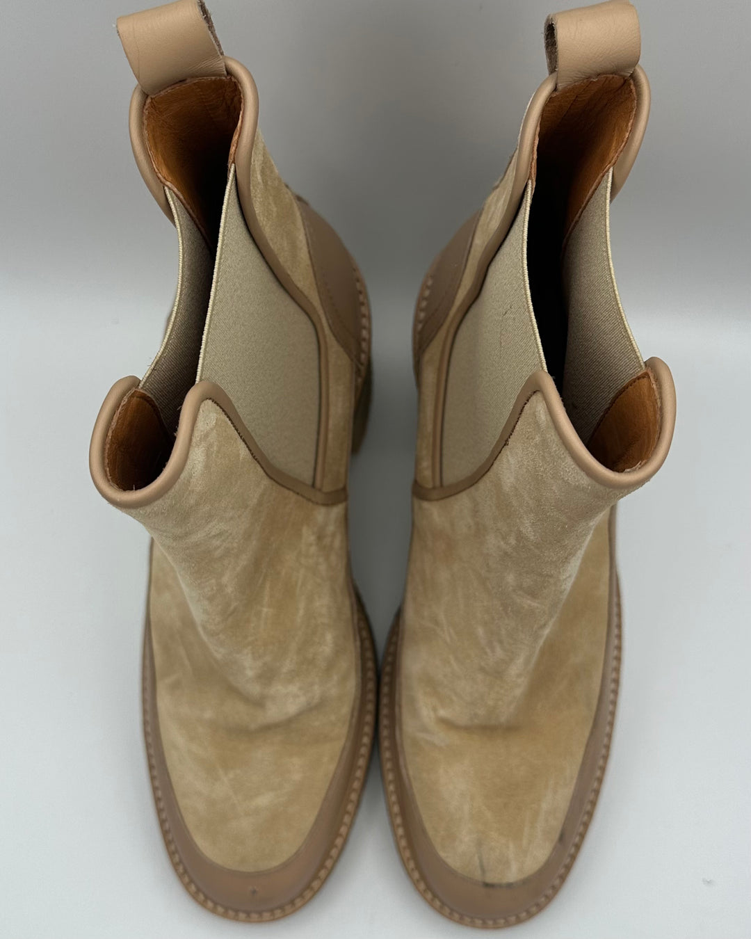 Sezane Tan Booties - Size 9