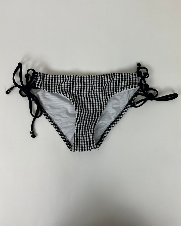 Black and White Checkered Swim Bottom - Small