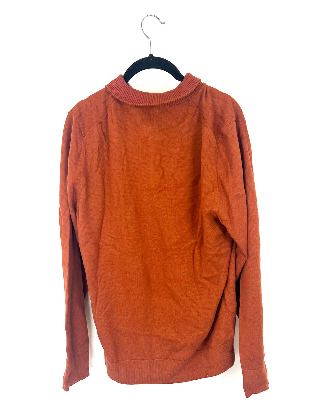 MENS Burnt Orange Quarter Zip - Medium