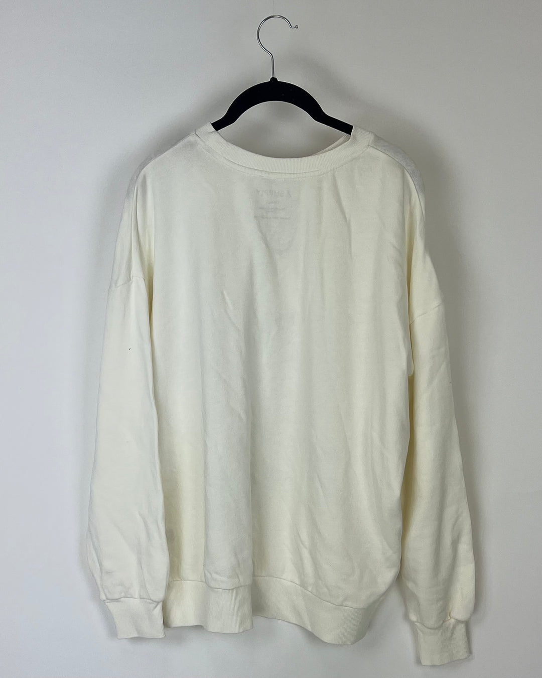 White "Bon Voyage" Crewneck - Small